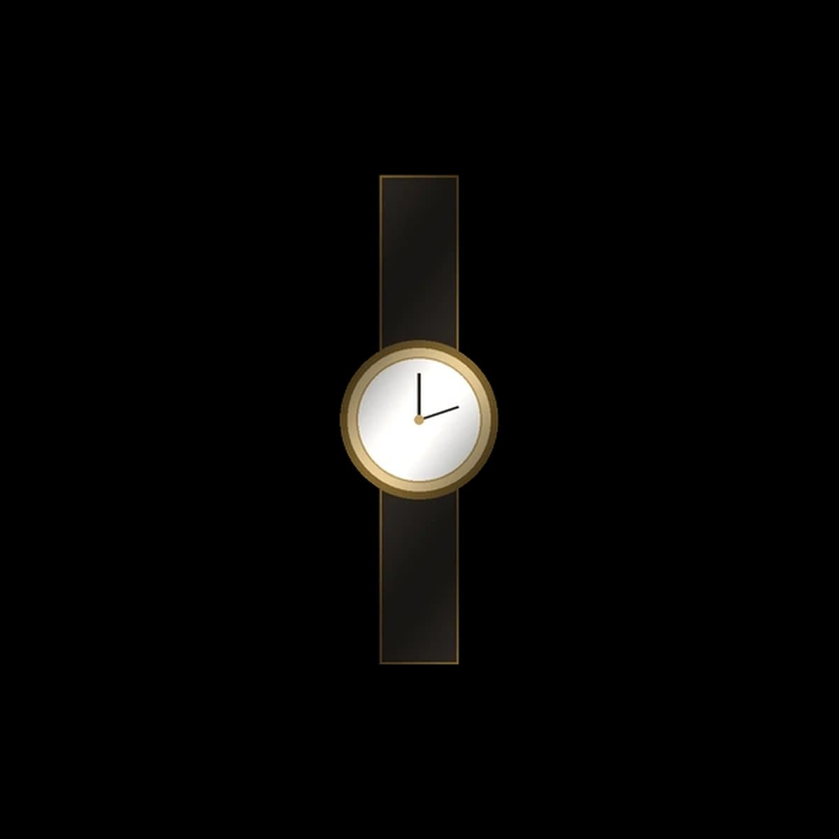 Montre Minimaliste Or Brossé